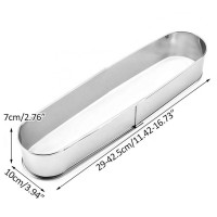 Food grade stainless steel cake mould oval adjustable mousse ring